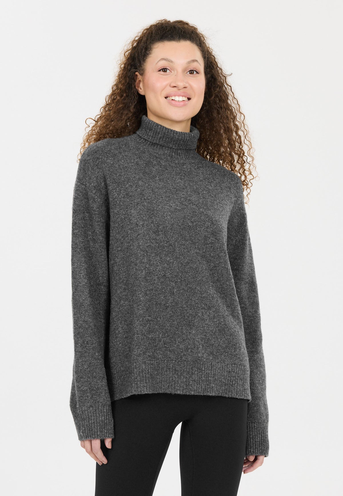 Daviana W Knitted High Neck Damenpullover