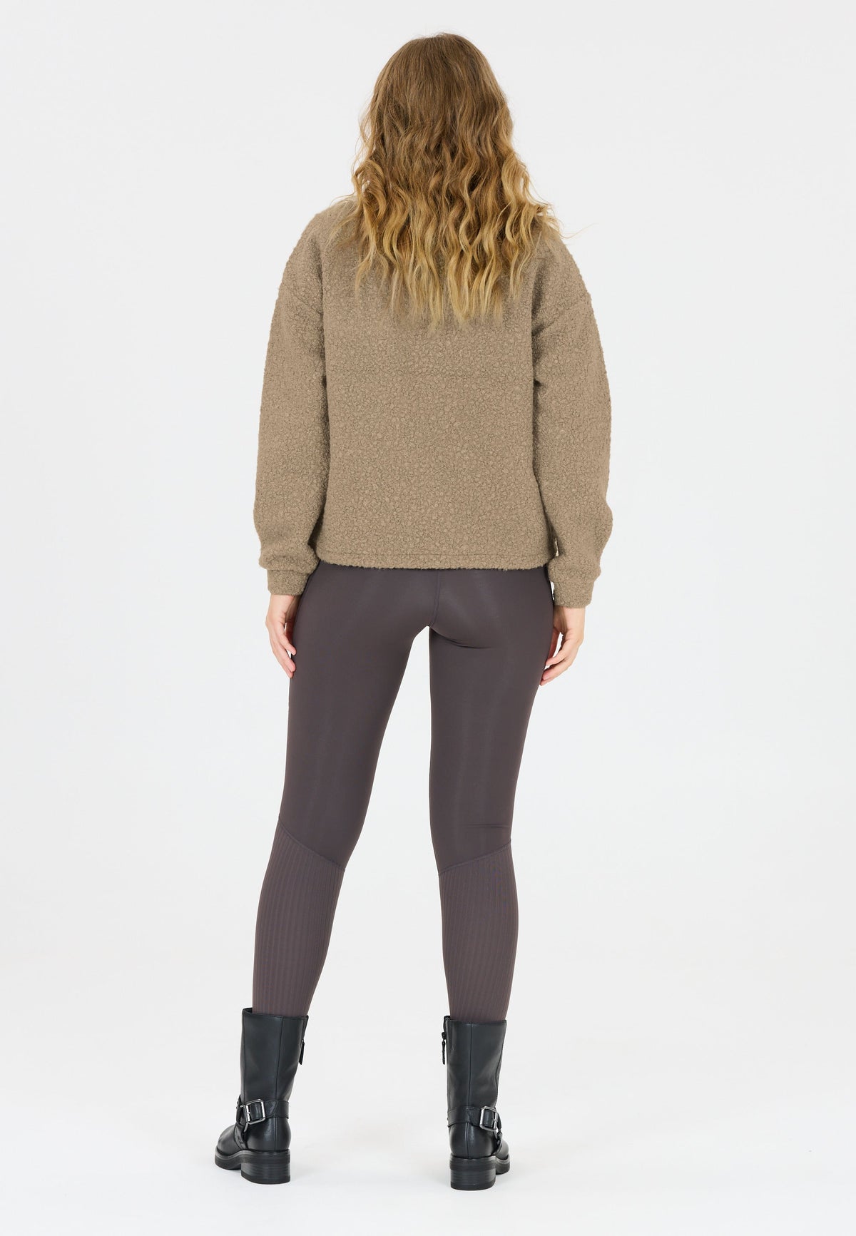 Florrie W Sherpa Half Zip Rollkragenpullover