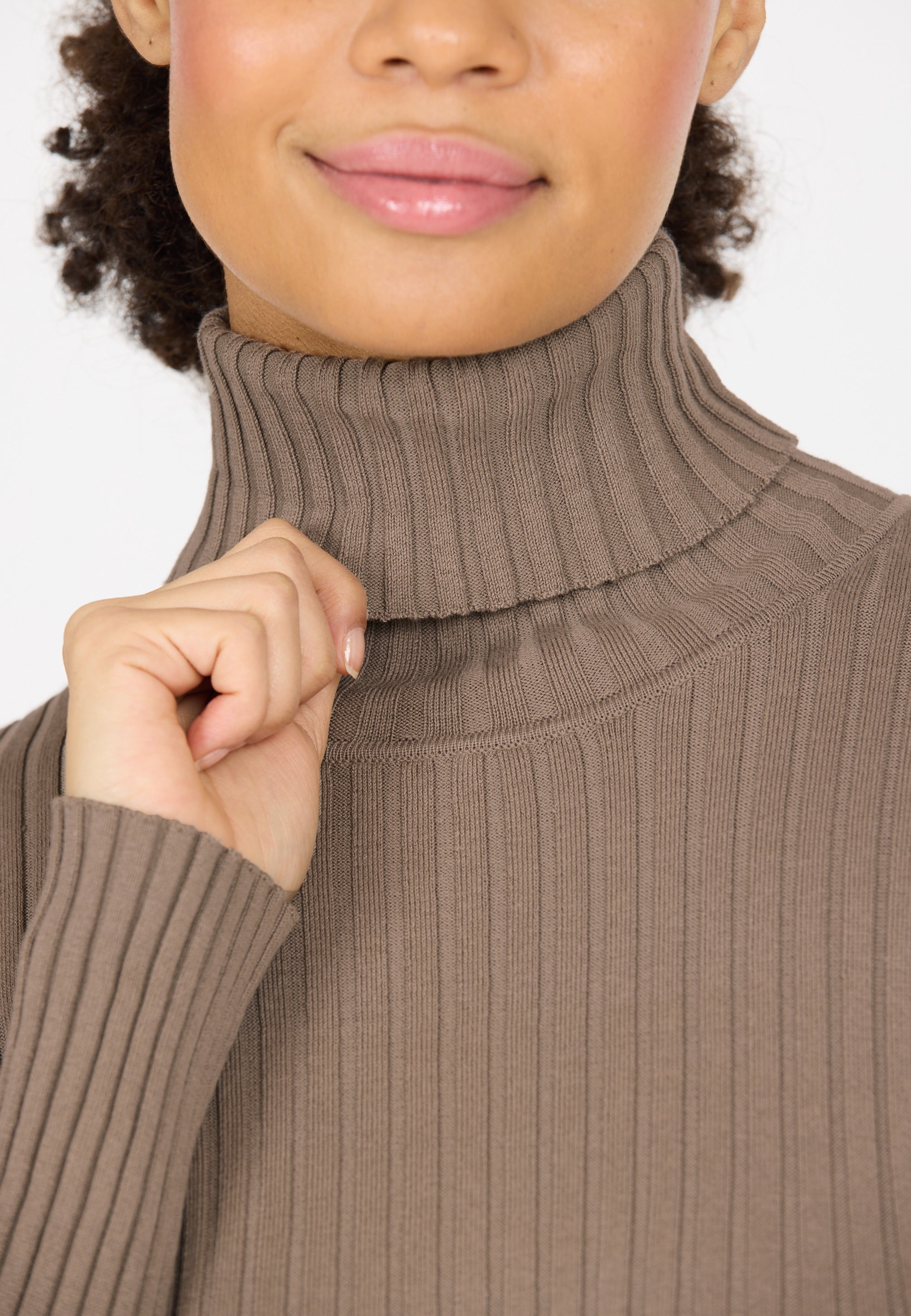Jelina W Ribbed Turtleneck