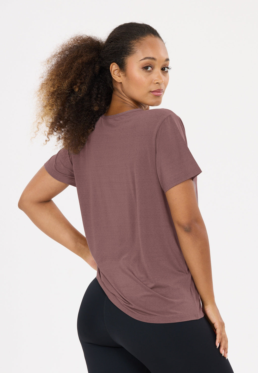 Lizzy V2 Slub SS Tee Damen Funktionsshirt