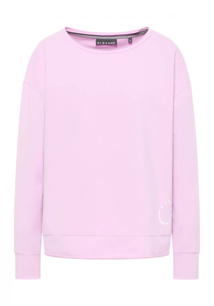 ELBSAND Ritva Sweatshirt Damen Batik Optik Komfort