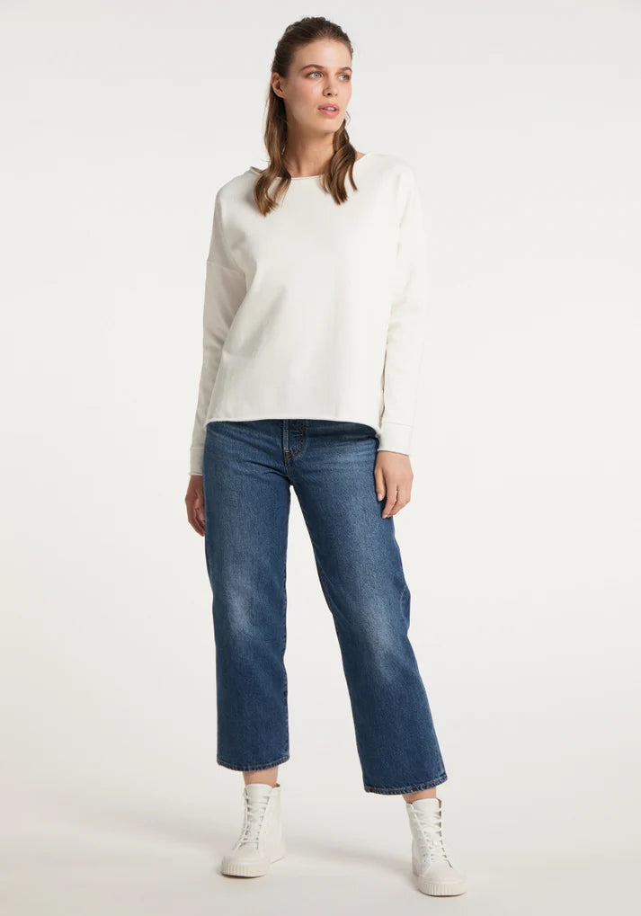 ELBSAND Riane Sweatshirt Loose Fit mit Logodruck