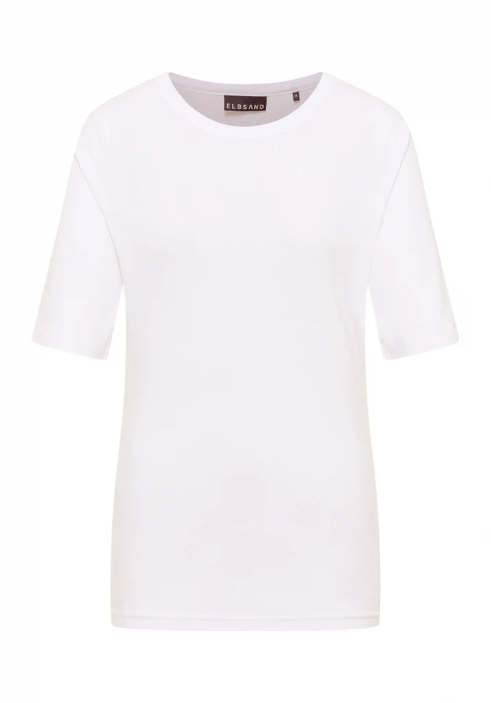 ELBSAND Siva T-Shirt Damen, schmaler Schnitt, Single Jersey