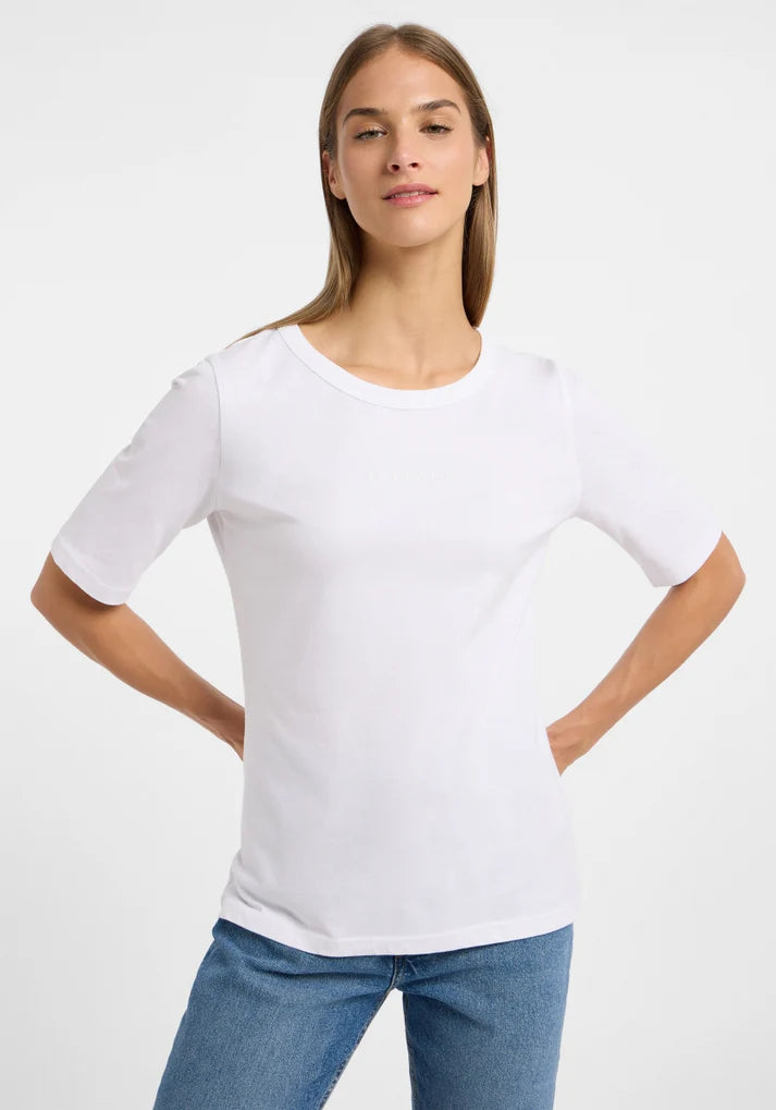 ELBSAND Siva T-Shirt Damen, schmaler Schnitt, Single Jersey