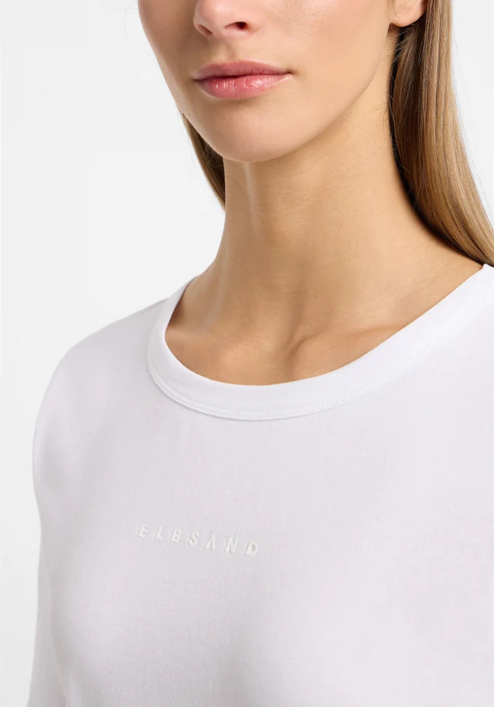 ELBSAND Siva T-Shirt Damen, schmaler Schnitt, Single Jersey