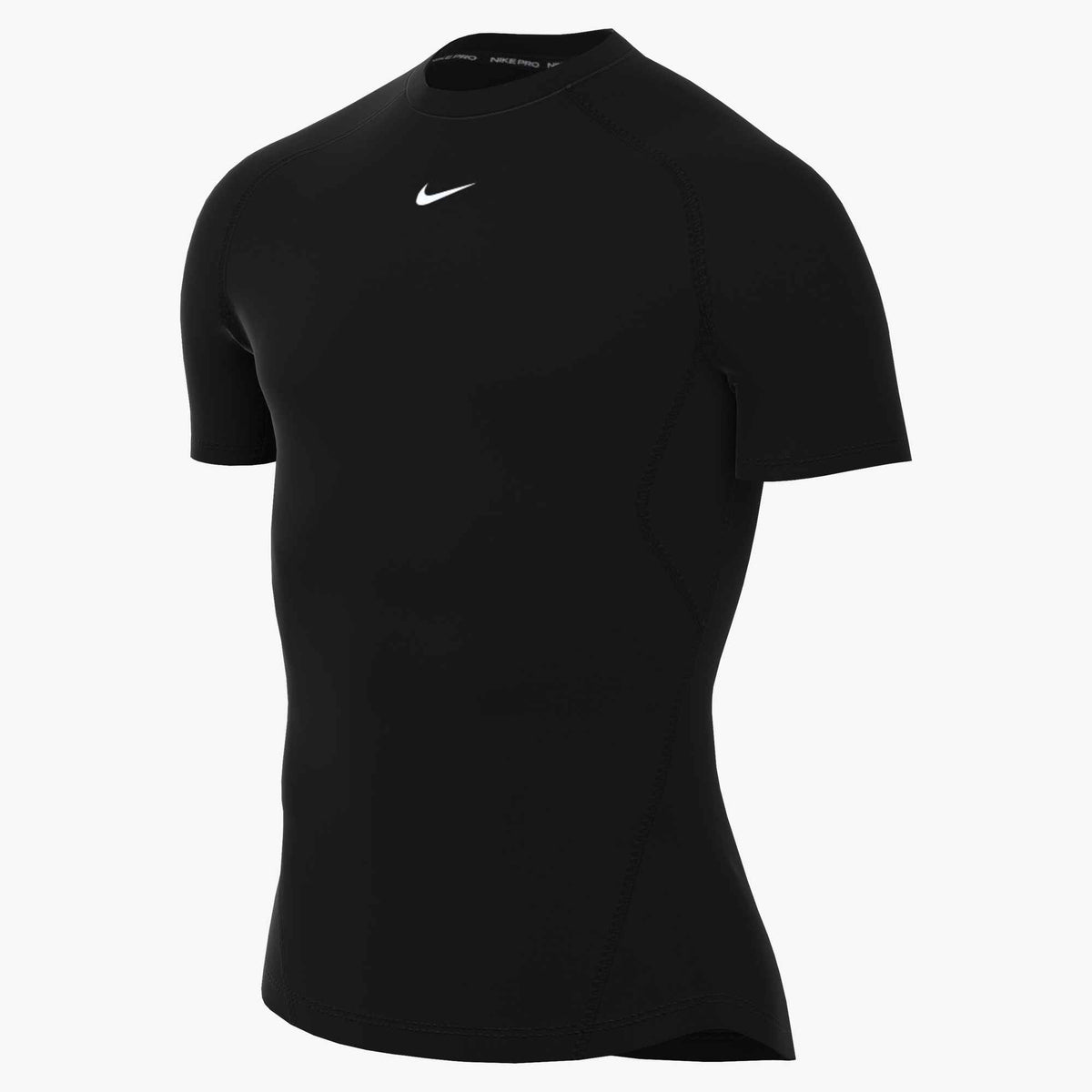 M NP DF Tight Top SS Funktionsshirt Schwarz Weiß