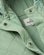 Clementine Recycled Quilted Popper Up Hoodie