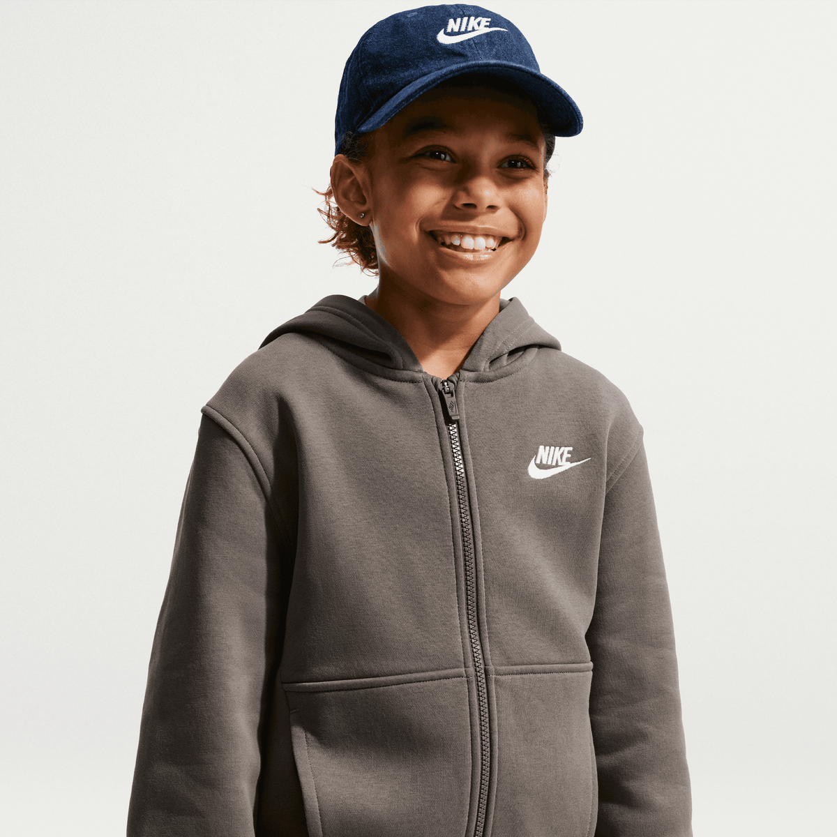 K NSW CLUB FLC HD FZ LS LBR Kapuzenjacke Kinder