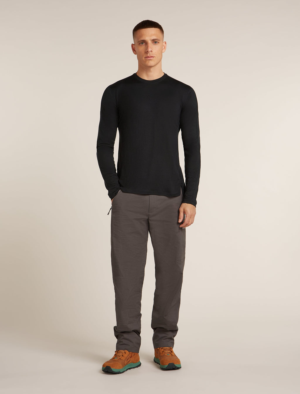 150 MerinoFine Ace LS Tee UPF Herren Wandershirt