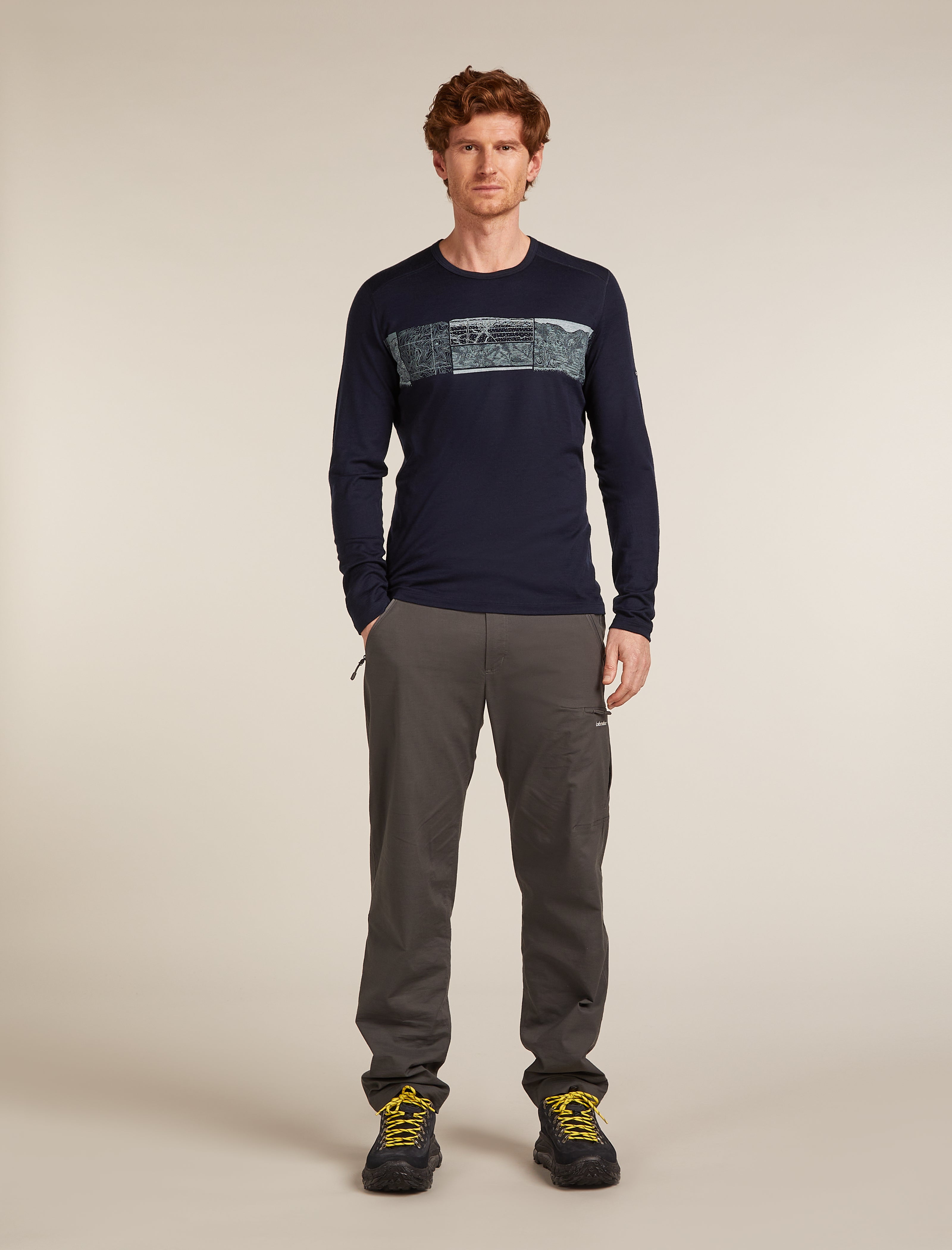 Men Merino 200 Oasis LS Crewe Eleva
