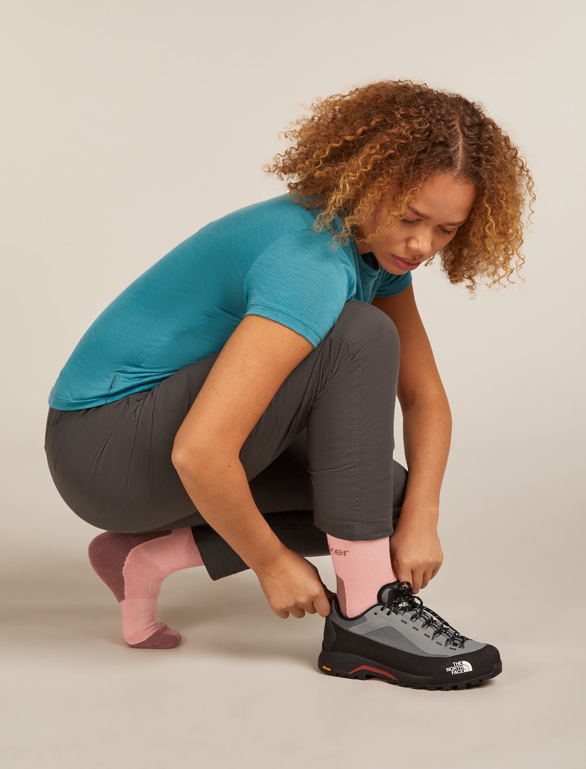 Women Merino Hike+ Light Crew Wandersocken