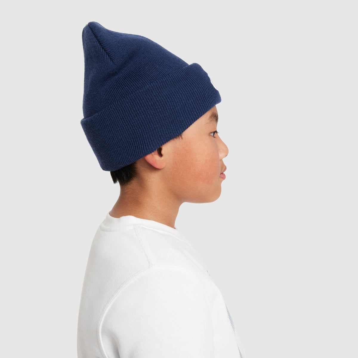 K NK PEAK BEANIE TC FUT Kinder Mütze Schwarz Weiß