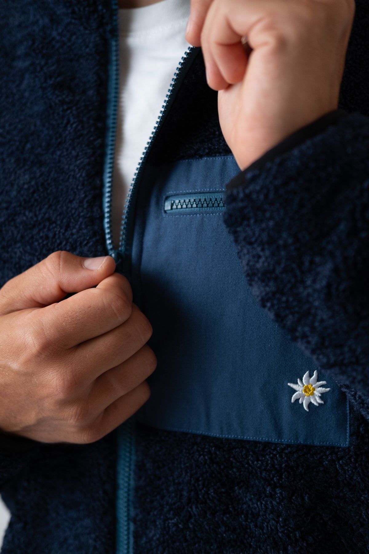 Sherpa-Zipper EDELWEISS Herren Jacke