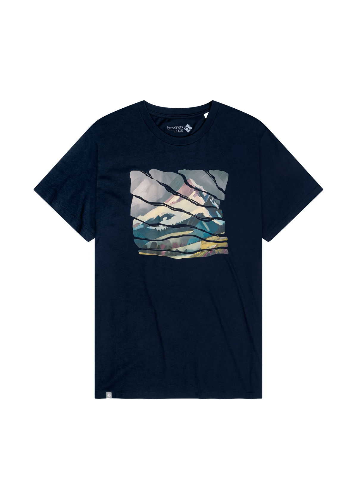 T-Shirt WINTERGIPFEL blau Herren