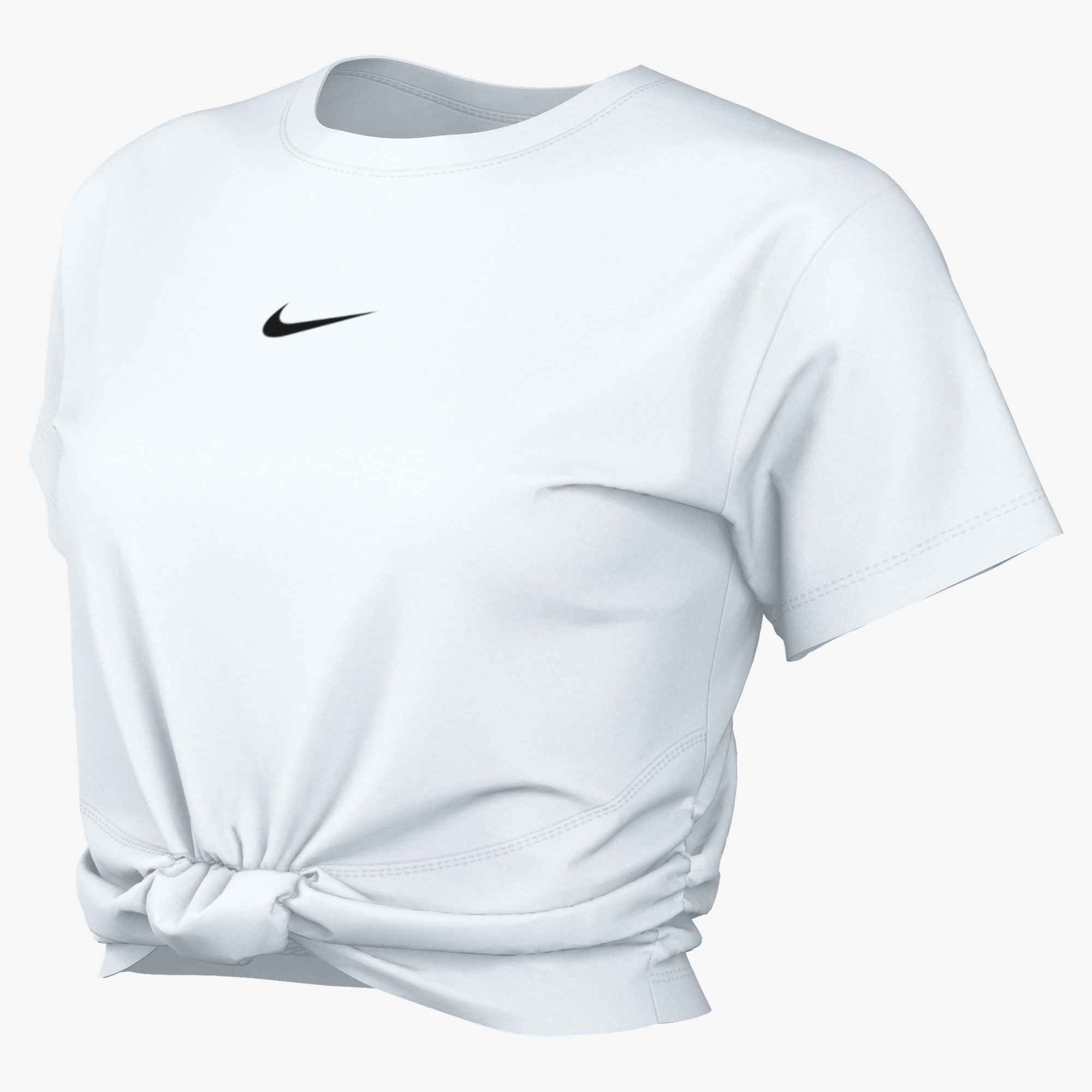 NIKE One Classic Dri-FIT Twist Crop Top Weiß