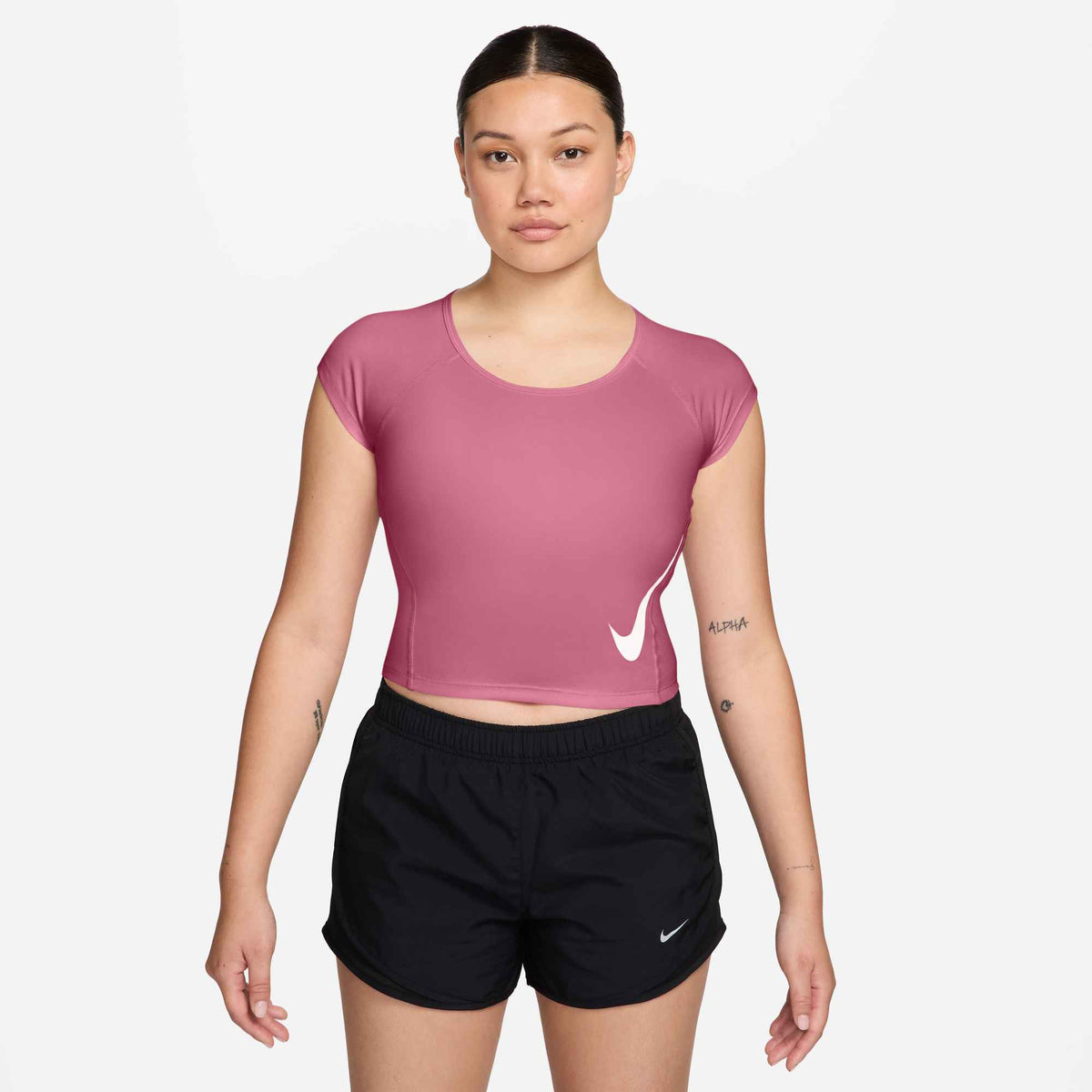 NK TEMPO SWOOSH RUN DF SS Damen Laufshirt