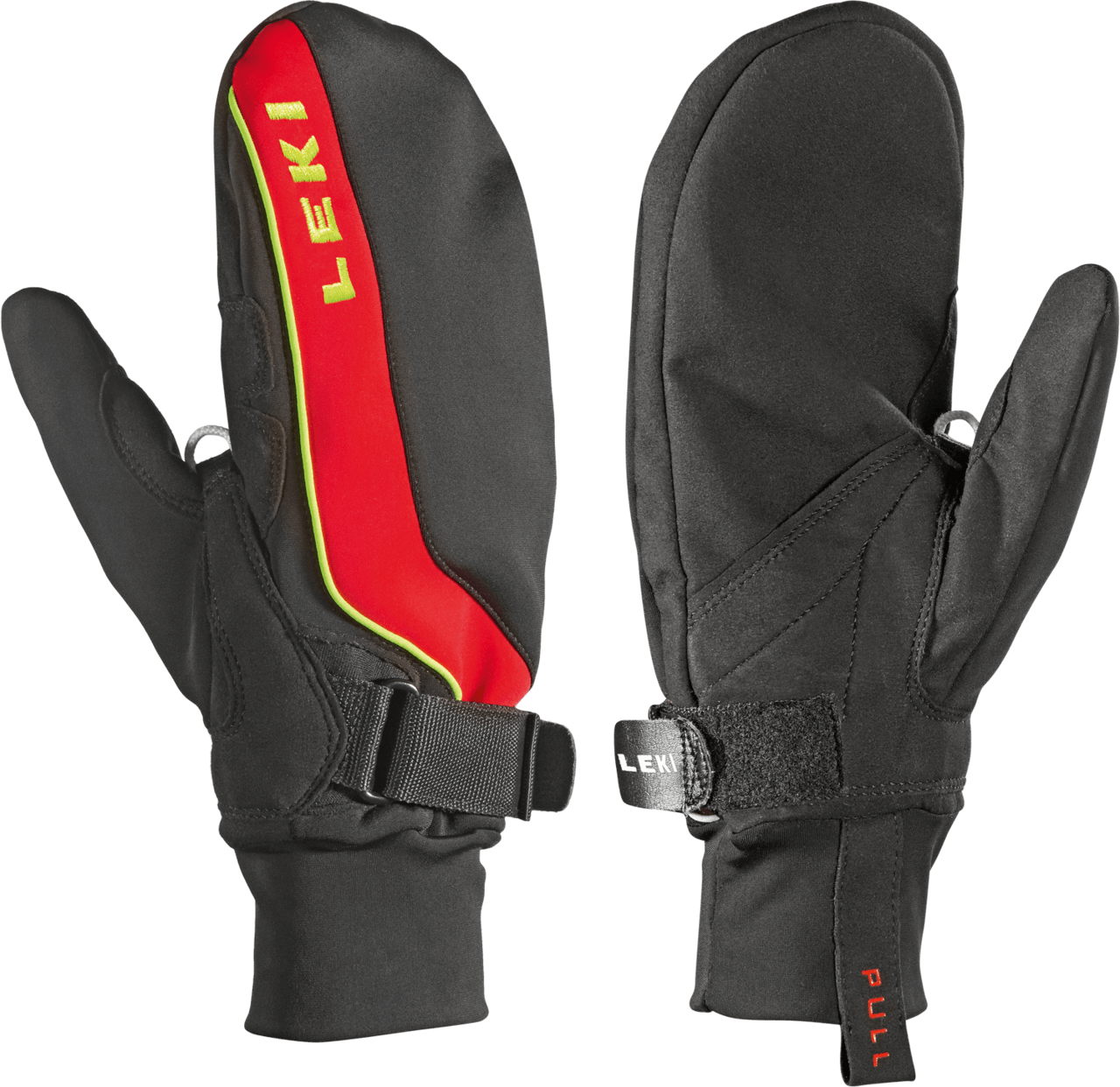 handschuhe leki trigger LEKI HS Shark Cruiser mitten schwarz-rot-gelb — Sport Förg