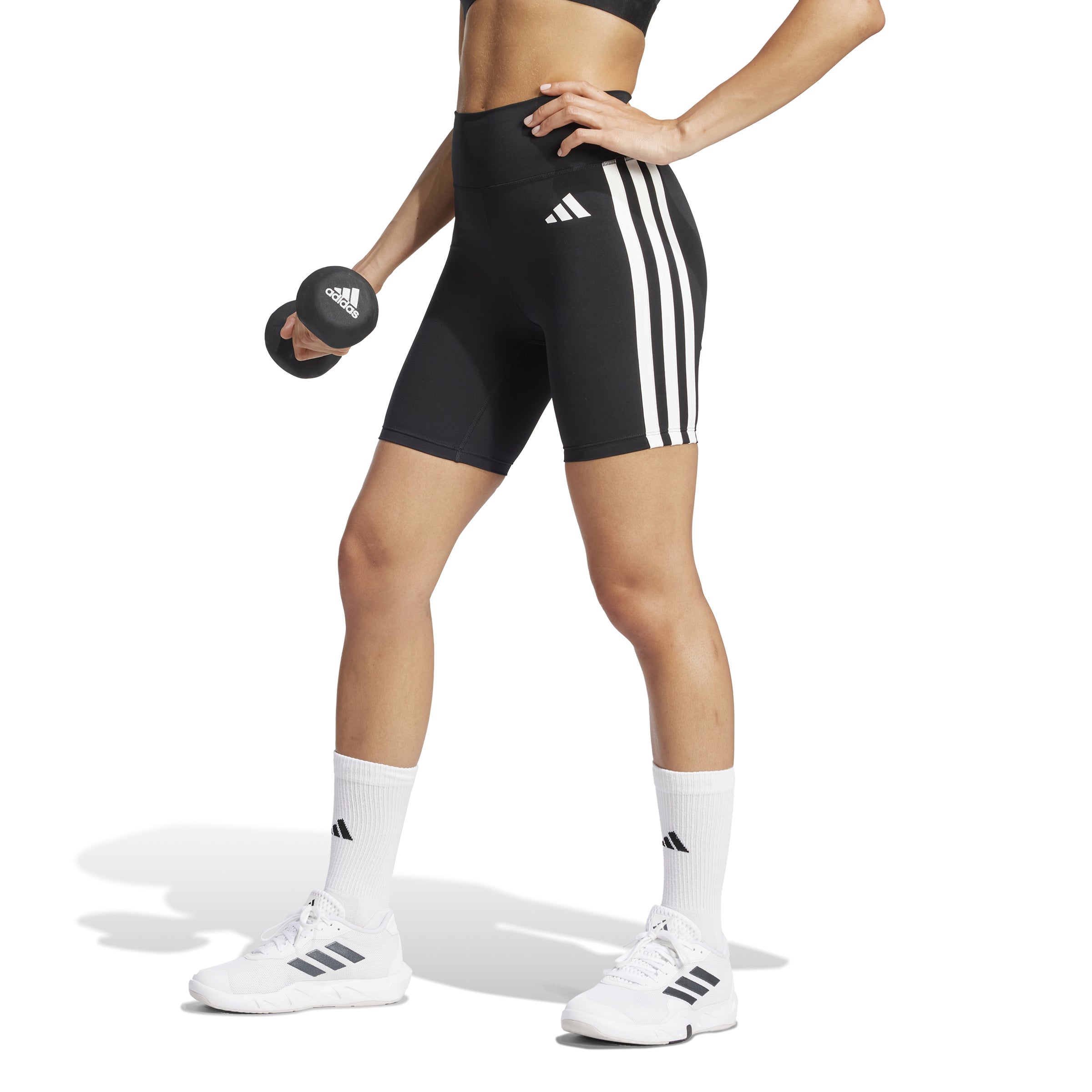 Optime Essentials 3-Stripes Short Leggings
