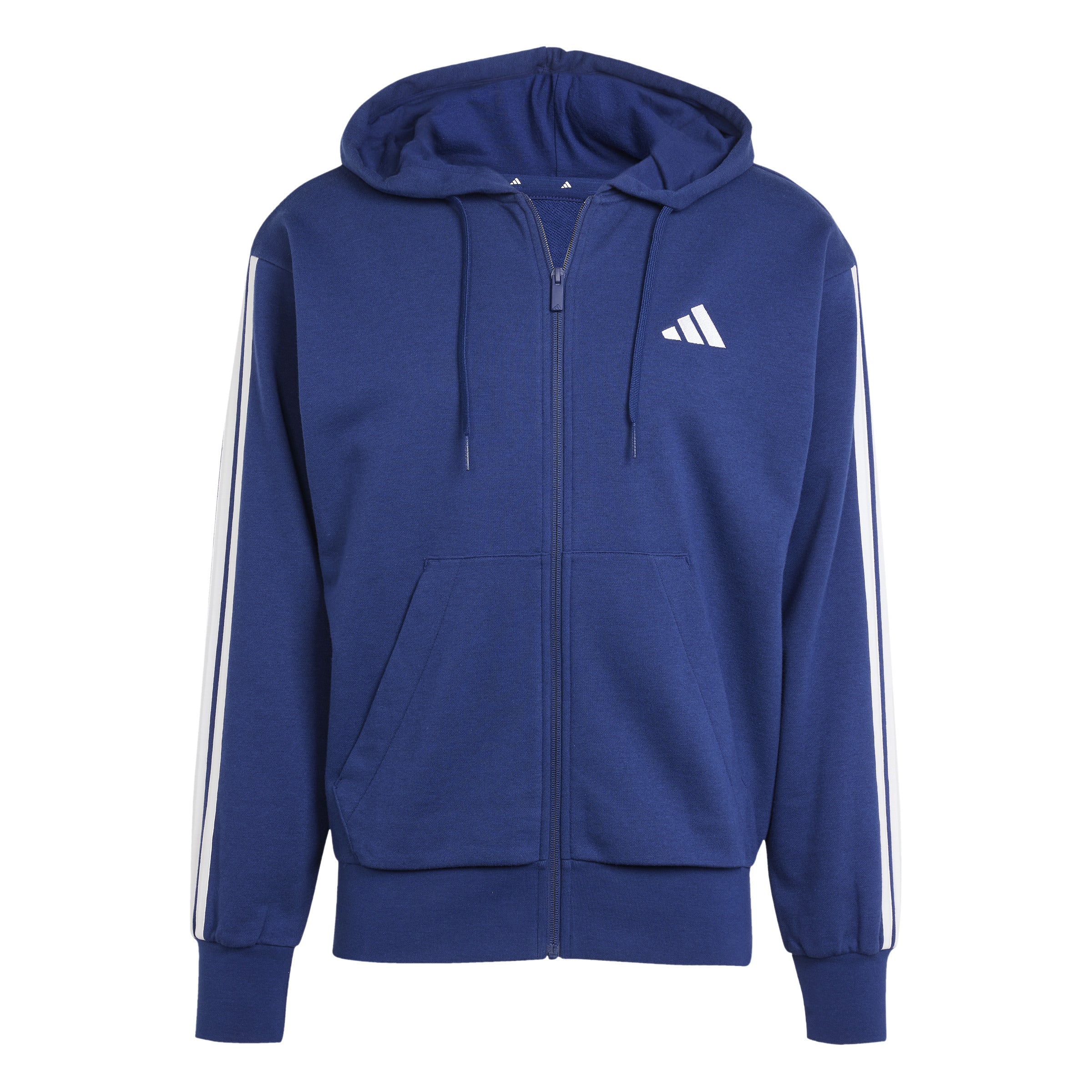 ADIDAS M 3S FT FZ HD Kapuzenjacke aus French Terry
