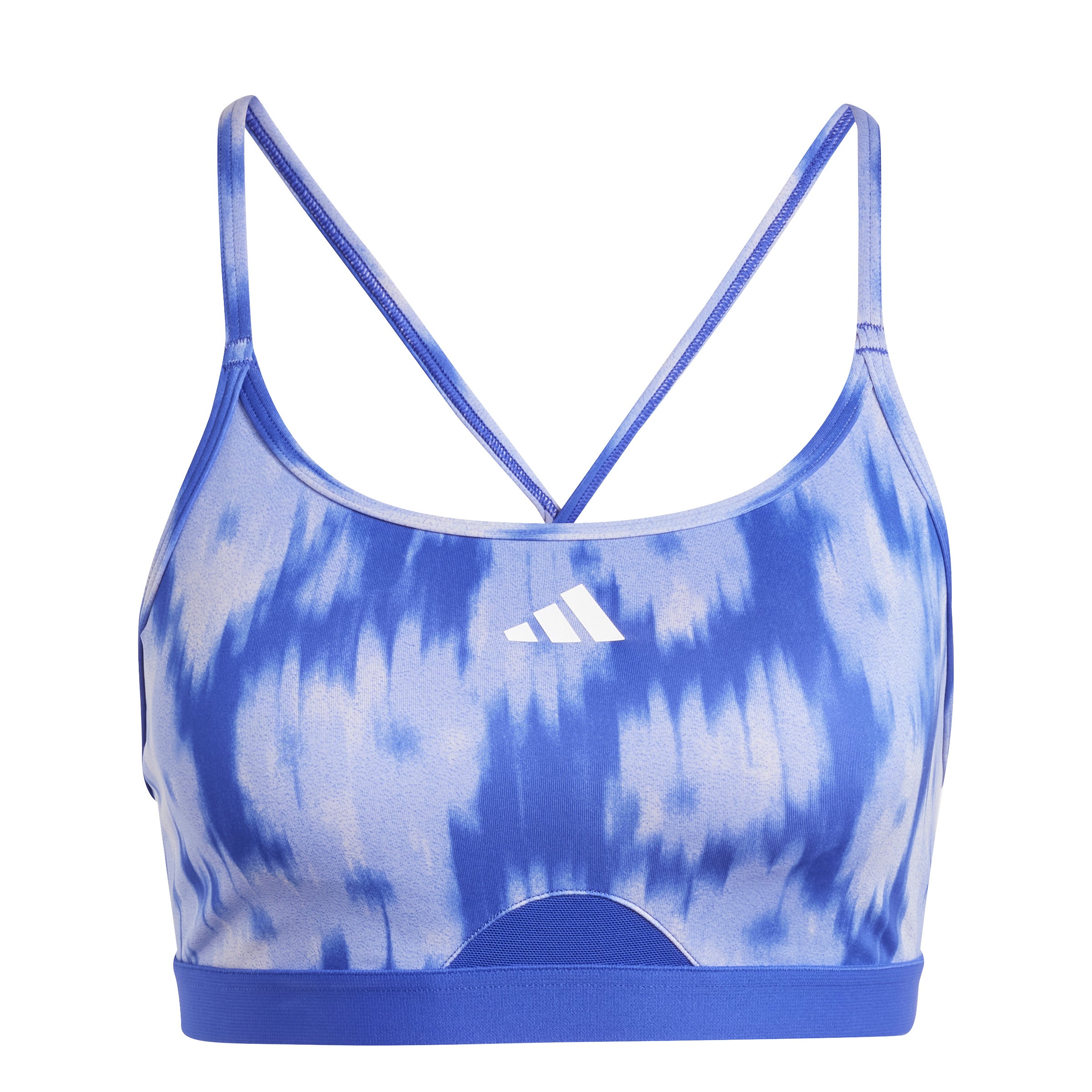 ADIDAS AER LS AOP BRA Sport-BH mit leichtem Halt