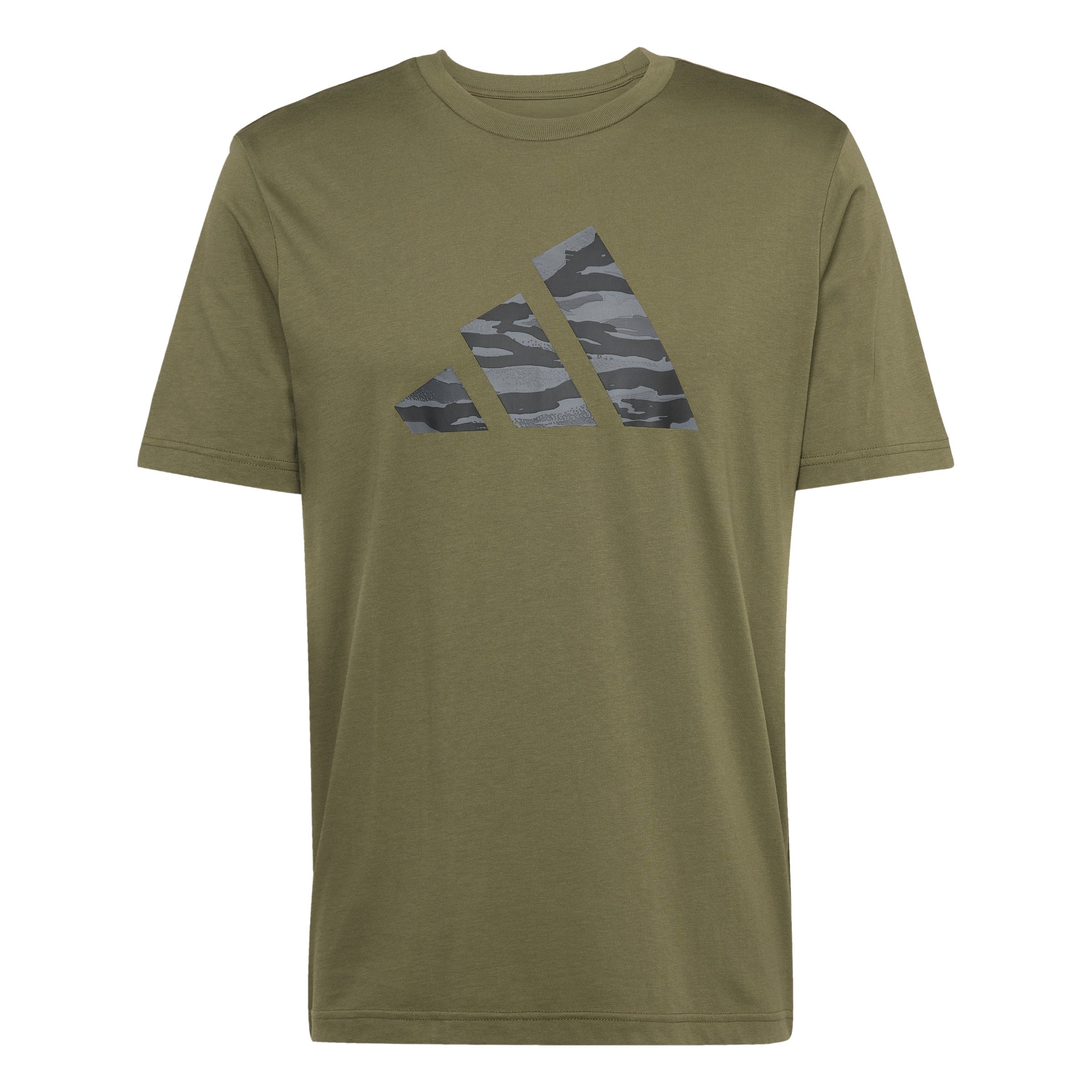 ADIDAS M C CAMO LOGO T – Camouflage T-Shirt aus Baumwolle