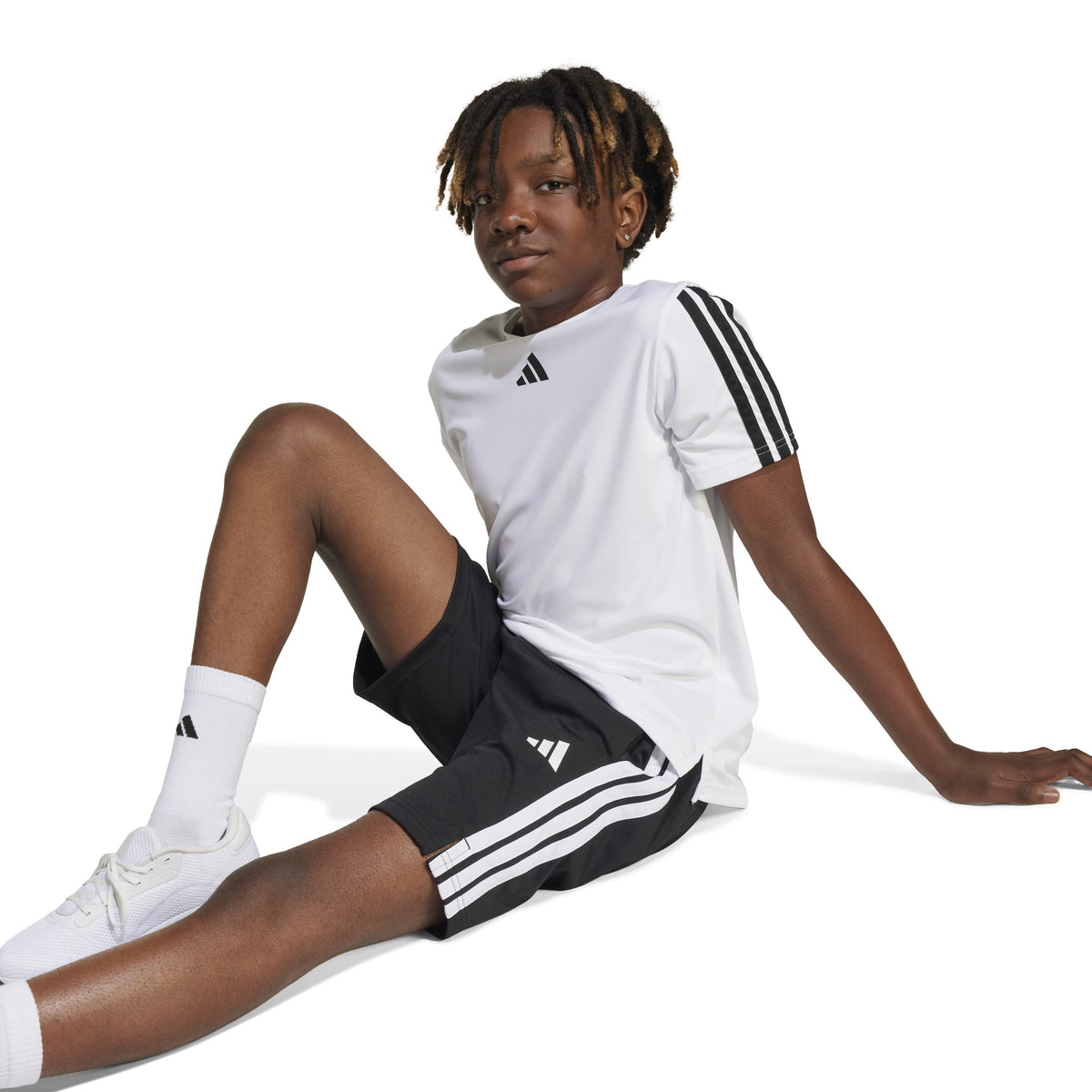 Train Essentials 3-Streifen Shorts Kinder