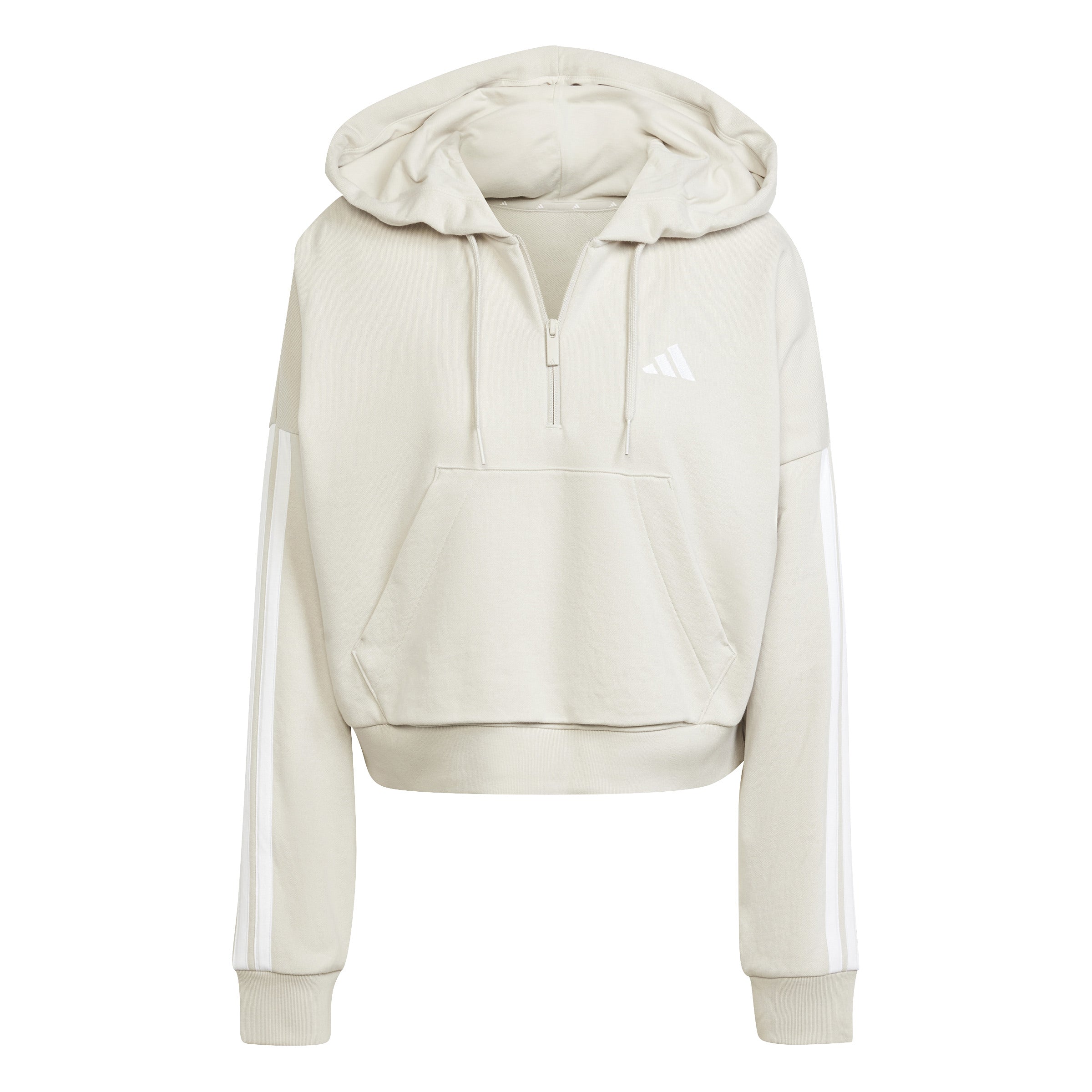 ADIDAS W 3S FT QZ HD Hoodie French-Terry Kapuze