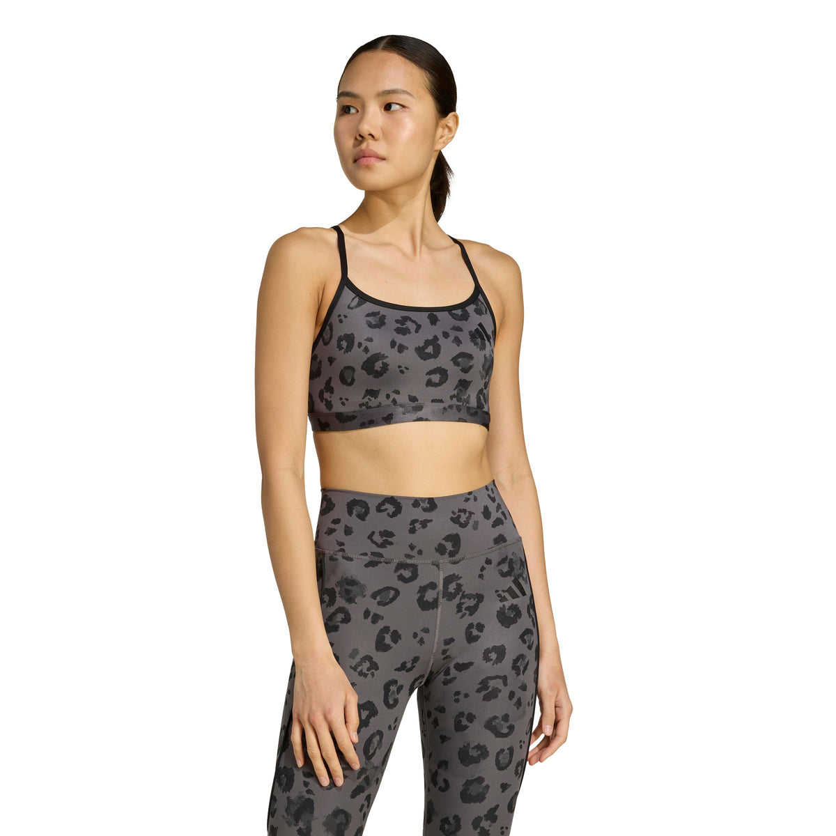 AER LS BRA AOP Sport-BH mit Leopardenprint