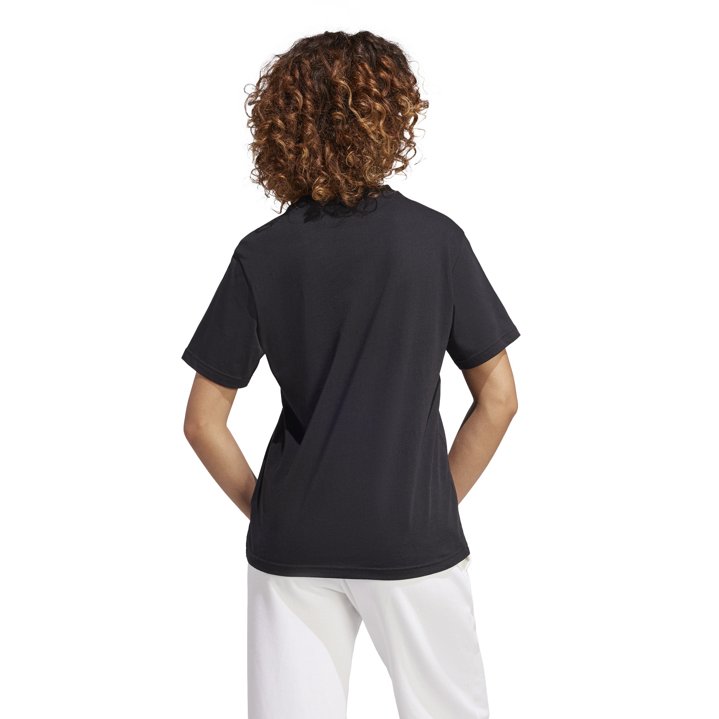 ADIDAS W T FILL TEE – Weiches Baumwollshirt mit 3-Streifen