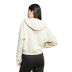 Essentials 3-Streifen French Terry Kapuzenjacke Damen