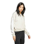 Essentials 3-Streifen French Terry Kapuzenjacke Damen