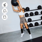 Optime Workout 3-Streifen Kurze Leggings