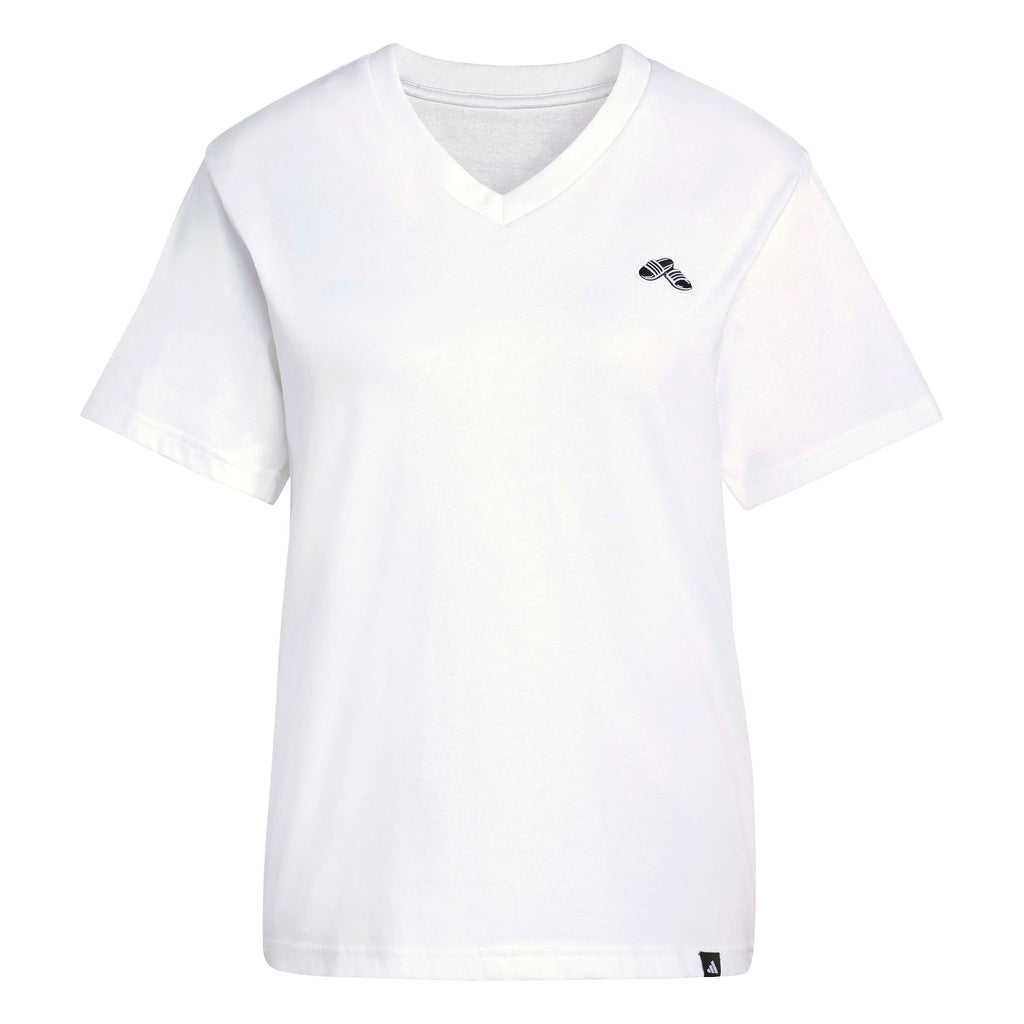 SUMMER SLIDE GRAPHIC T-SHIRT MIT V-AUSSCHNITT