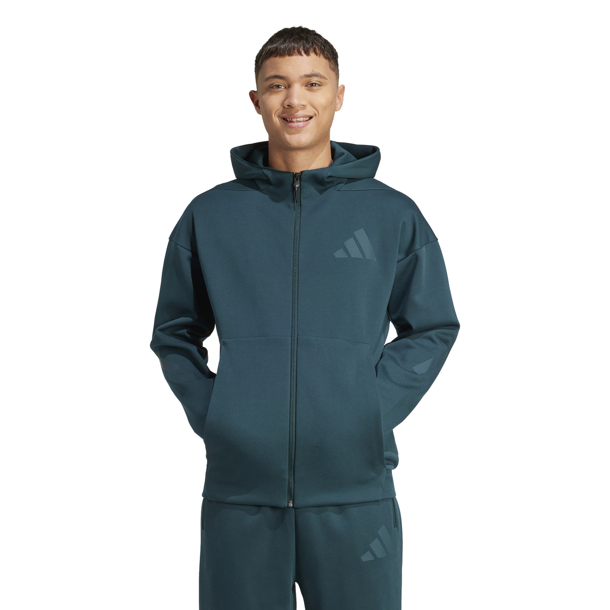 M Z.N.E. FZ Hoodie mit Kapuze und Reißverschluss