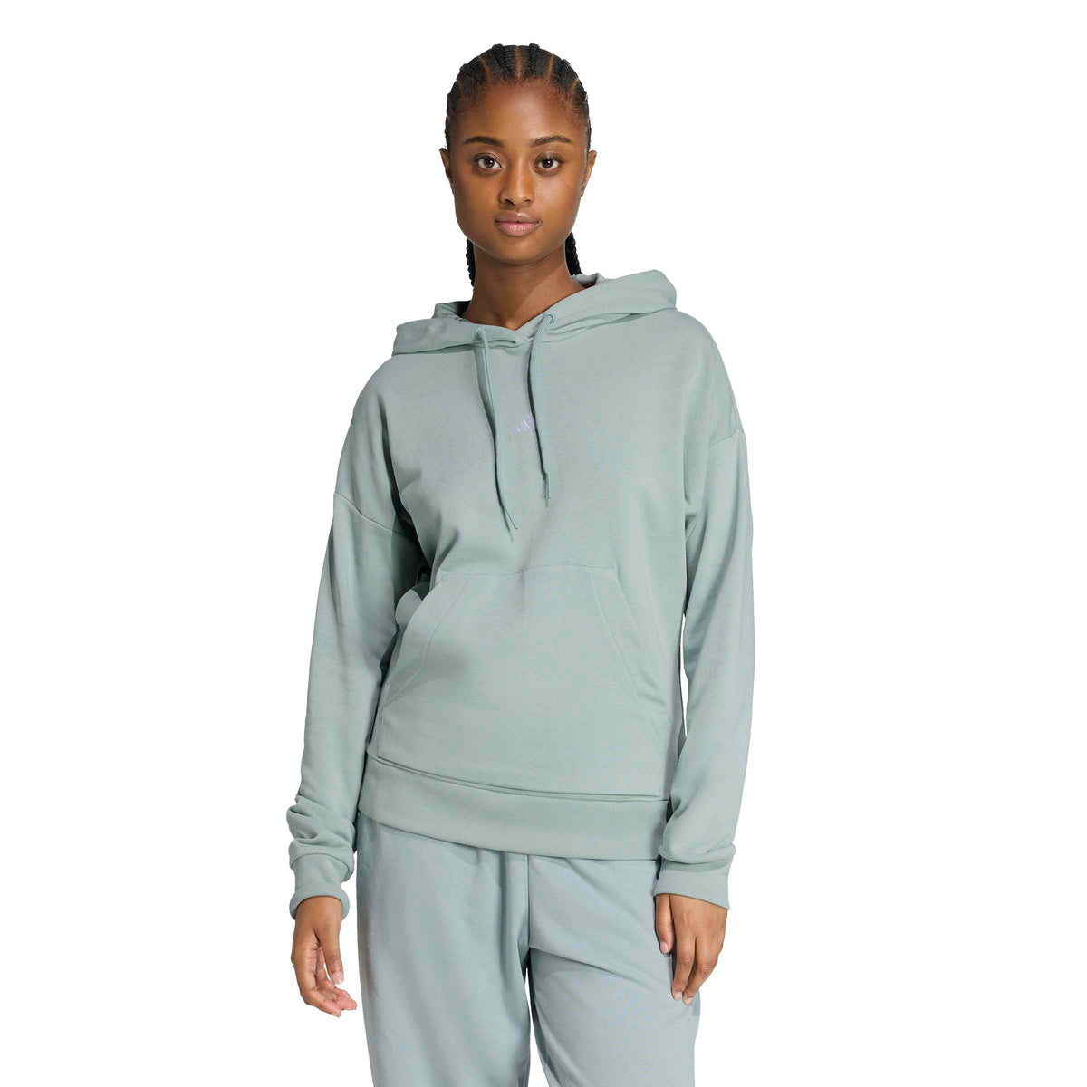 Essentials Small Logo French Terry Hoodie Damen
