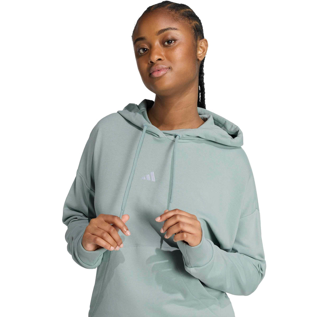 Essentials Small Logo French Terry Hoodie Damen