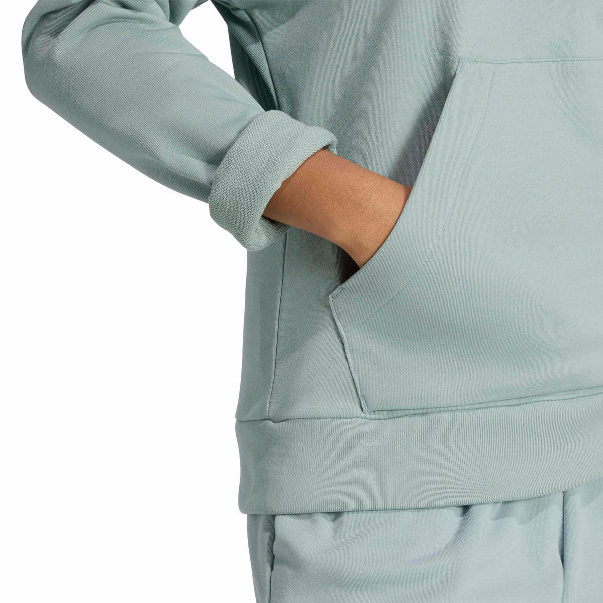 Essentials Small Logo French Terry Hoodie Damen