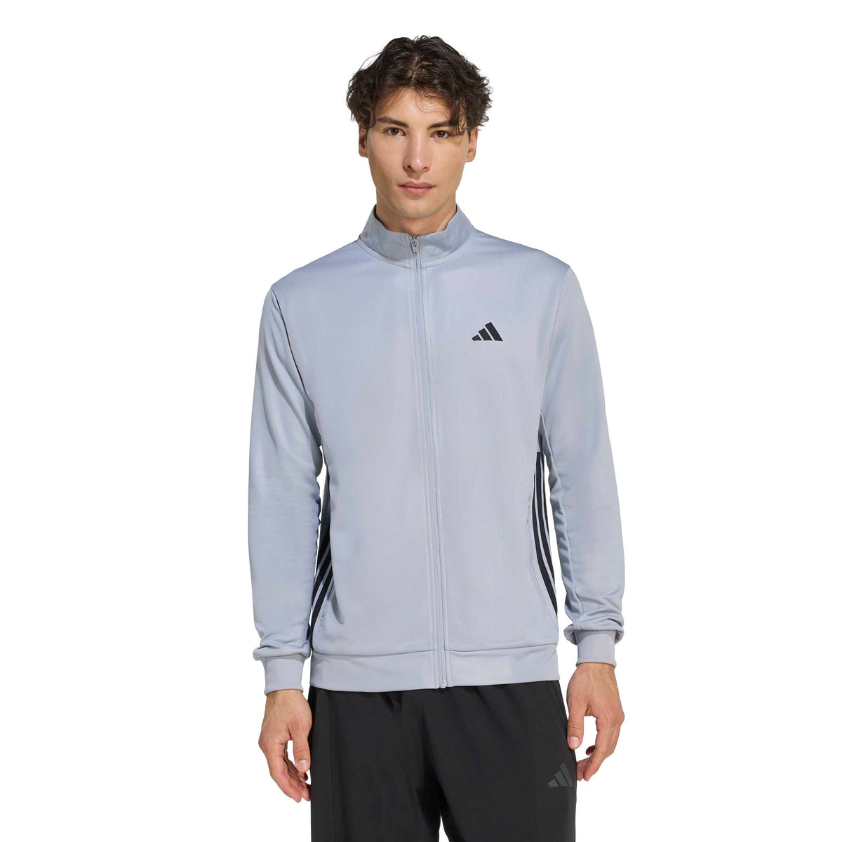 WORKOUT ESSENTIALS ALL-SET 3-STREIFEN KNIT TRAININGSJACKE Herren
