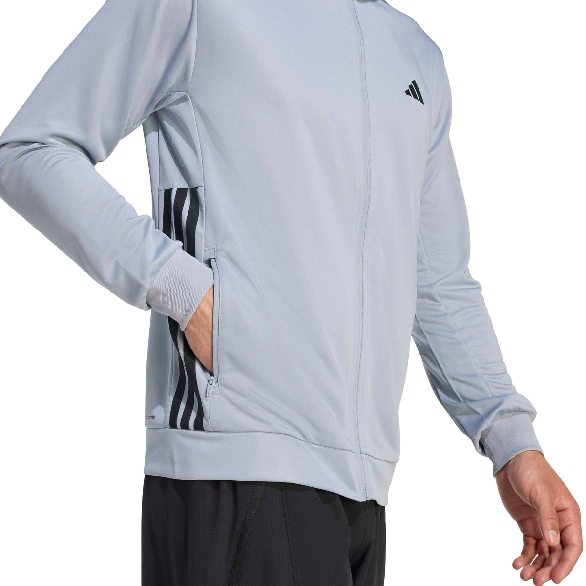 WORKOUT ESSENTIALS ALL-SET 3-STREIFEN KNIT TRAININGSJACKE Herren
