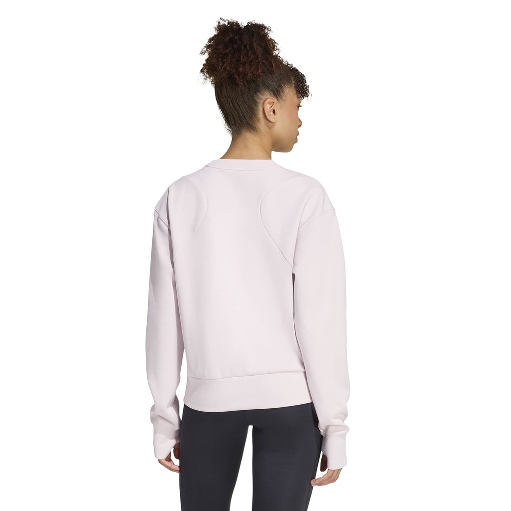 Für das Training entworfenes Warm-Up Sweatshirt mit Rundhalsausschnitt Damen