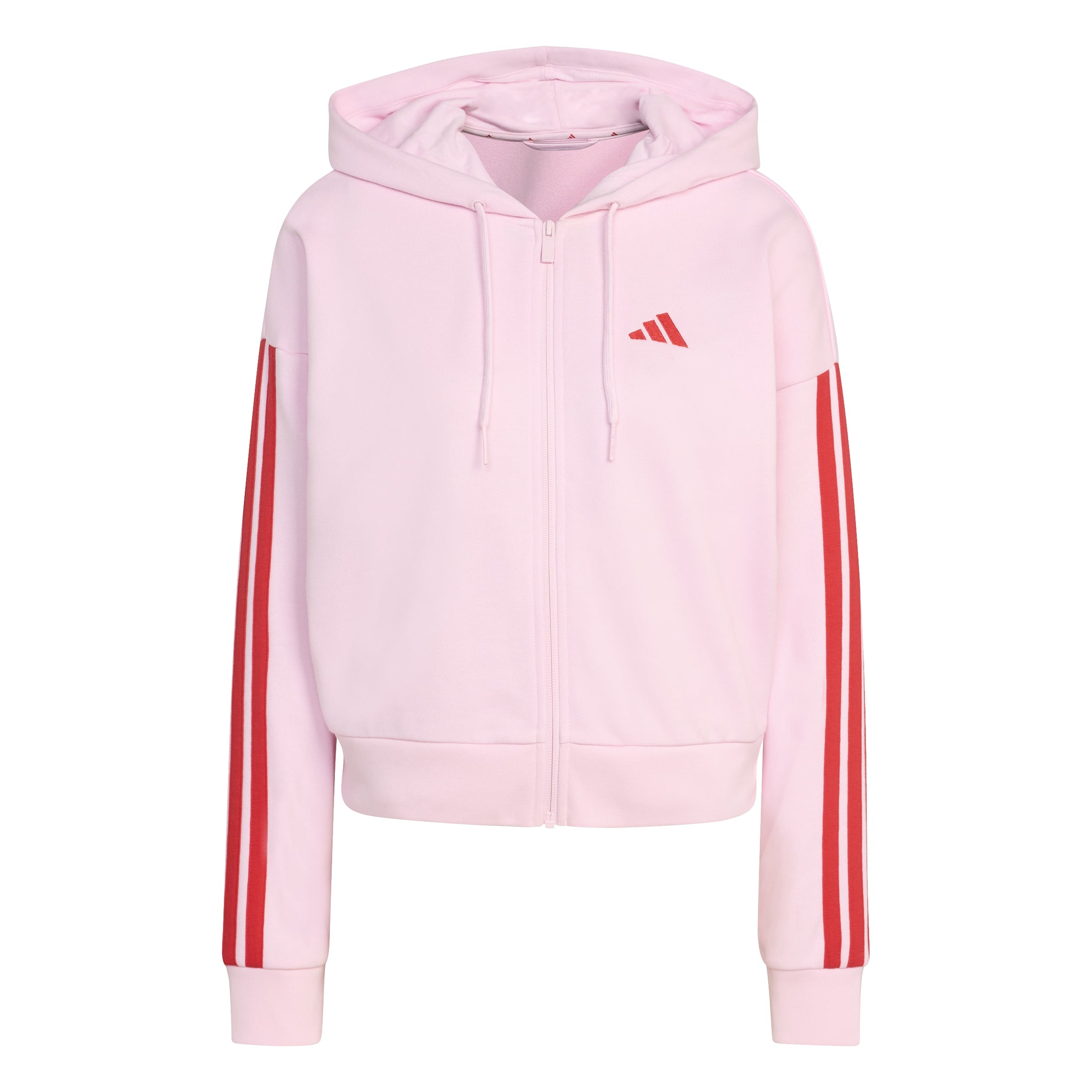 Essentials 3-Streifen French Terry Kapuzenjacke