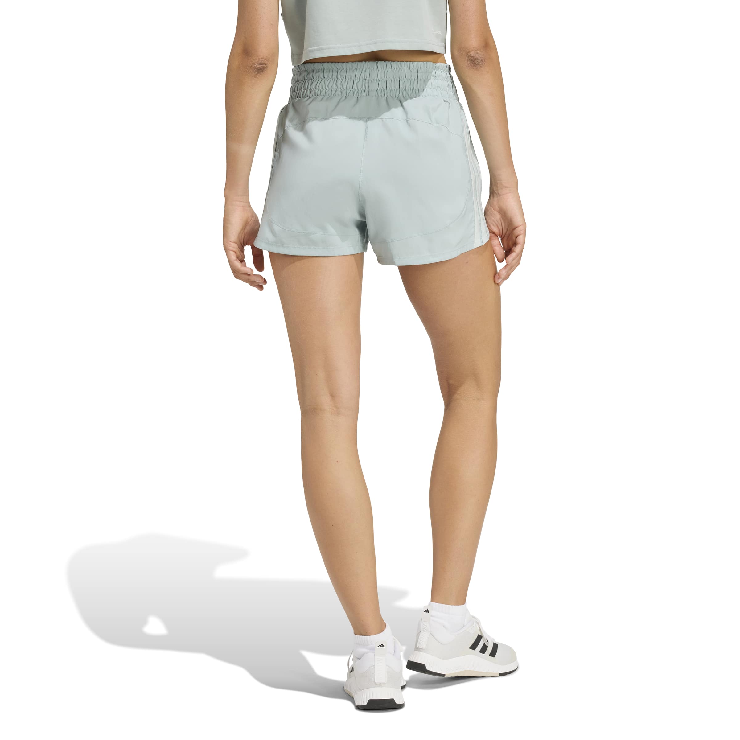 Pacer Workout Shorts mit hohem Bund aus gewebtem Material