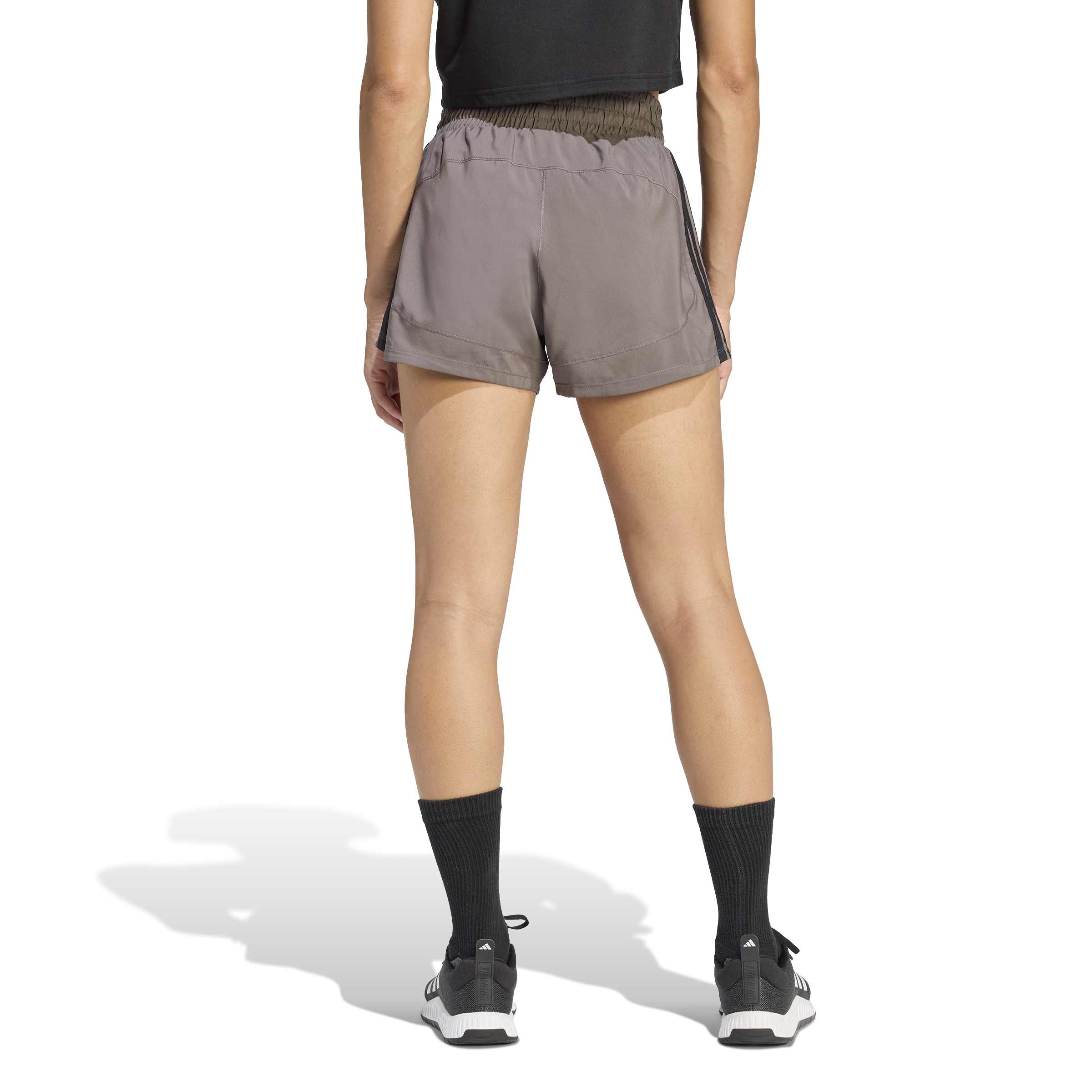 Pacer Workout Shorts mit hohem Bund aus gewebtem Material