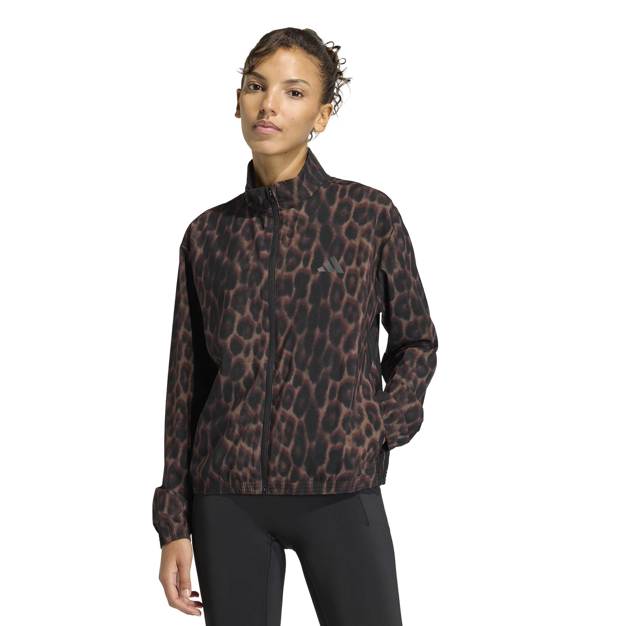 Workout Essentials Leopard Woven Jacke
