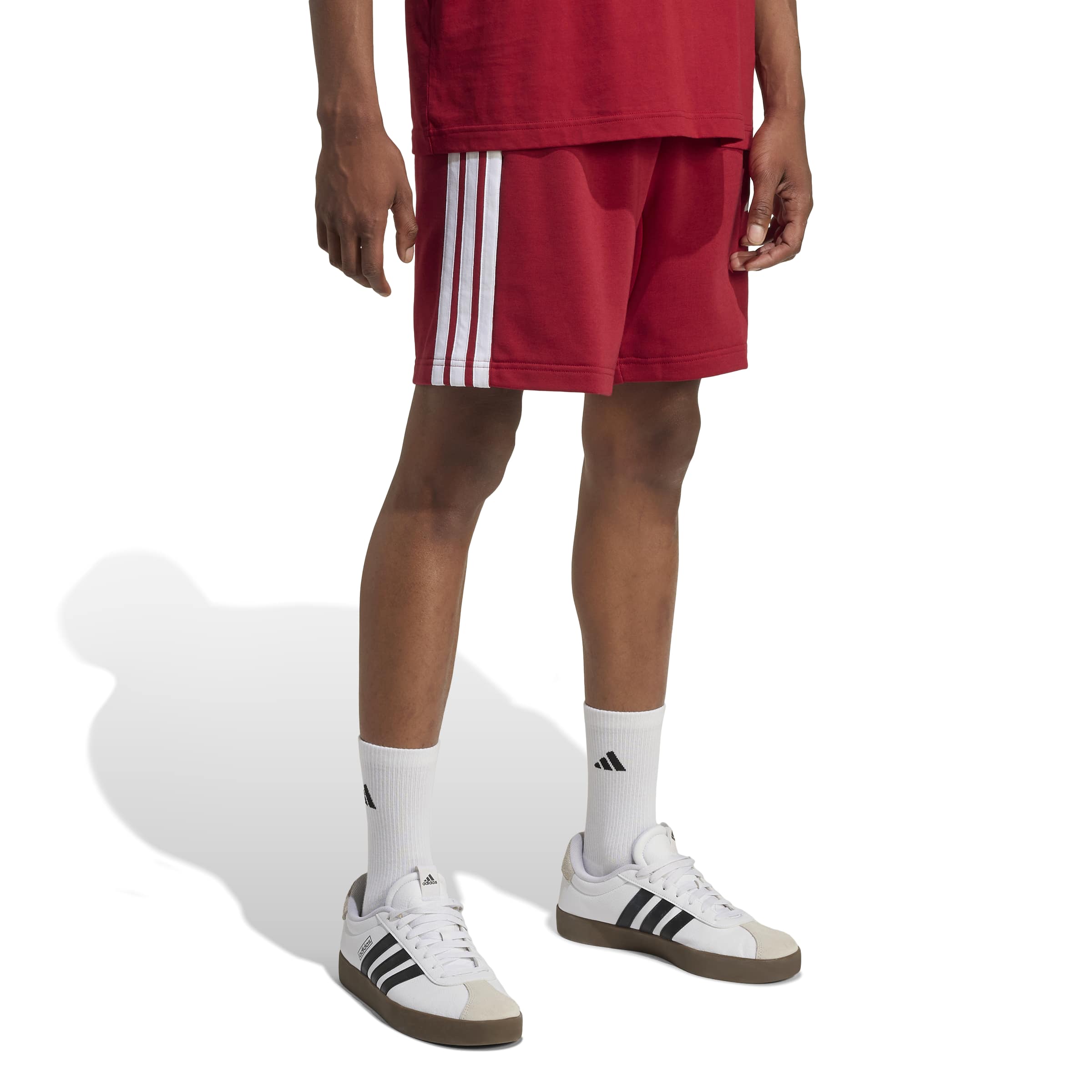 Essentials 3-Streifen French Terry Shorts
