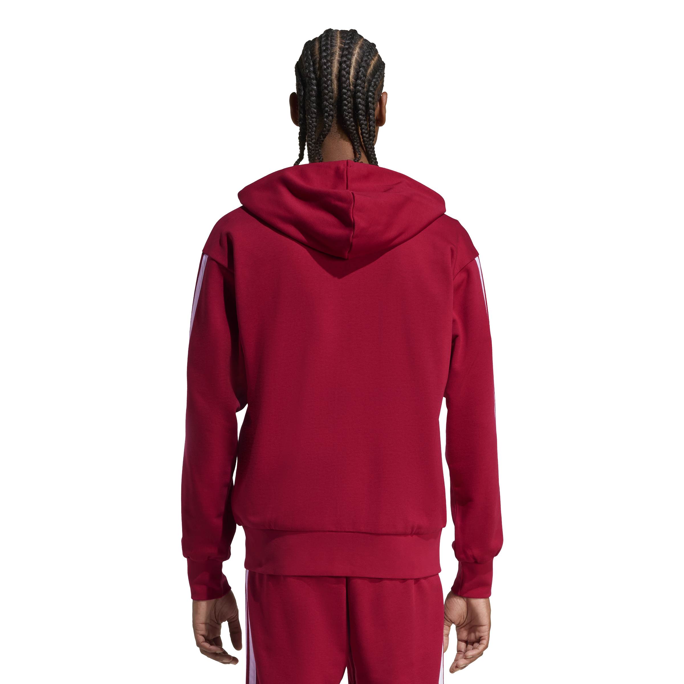 Essentials 3-Streifen French Terry Kapuzenjacke