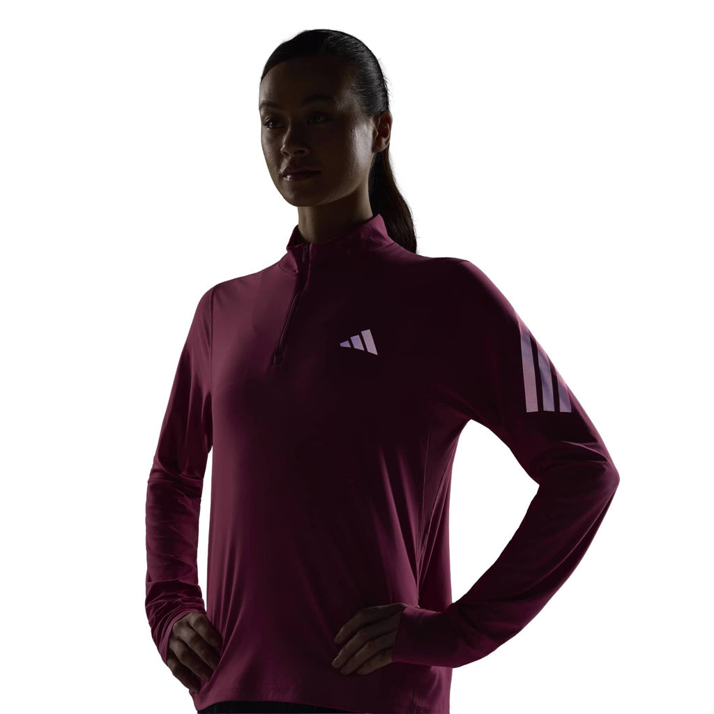 ADI365/// ZIP Damen Laufshirt