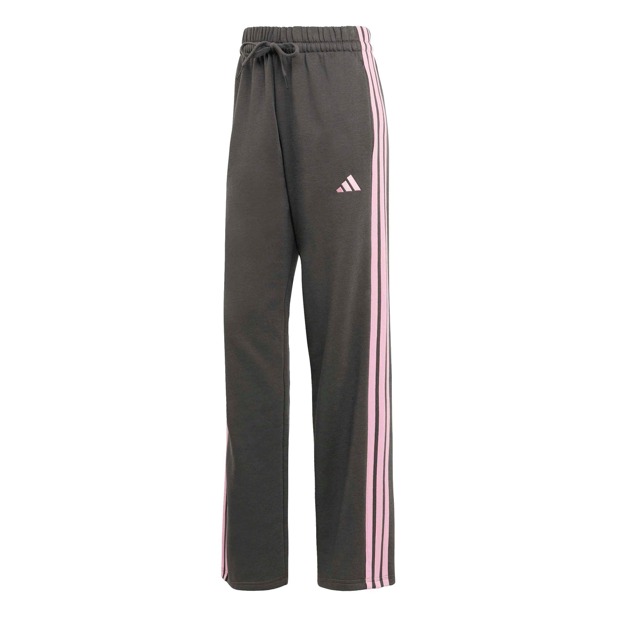 Essentials 3-Streifen Open-Hem French Terry Hose Damen