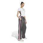 Essentials 3-Streifen Open-Hem French Terry Hose Damen