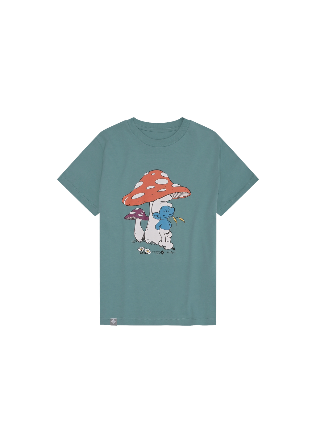 T-Shirt Schlümpfe: Schwammerlschirm Kinder